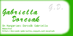 gabriella dorcsak business card